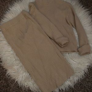 Tan Sweater set